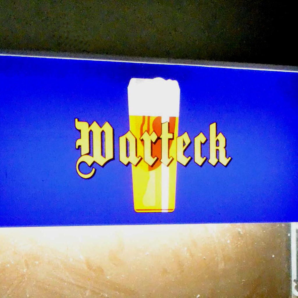 logo lumineux bière Warteck