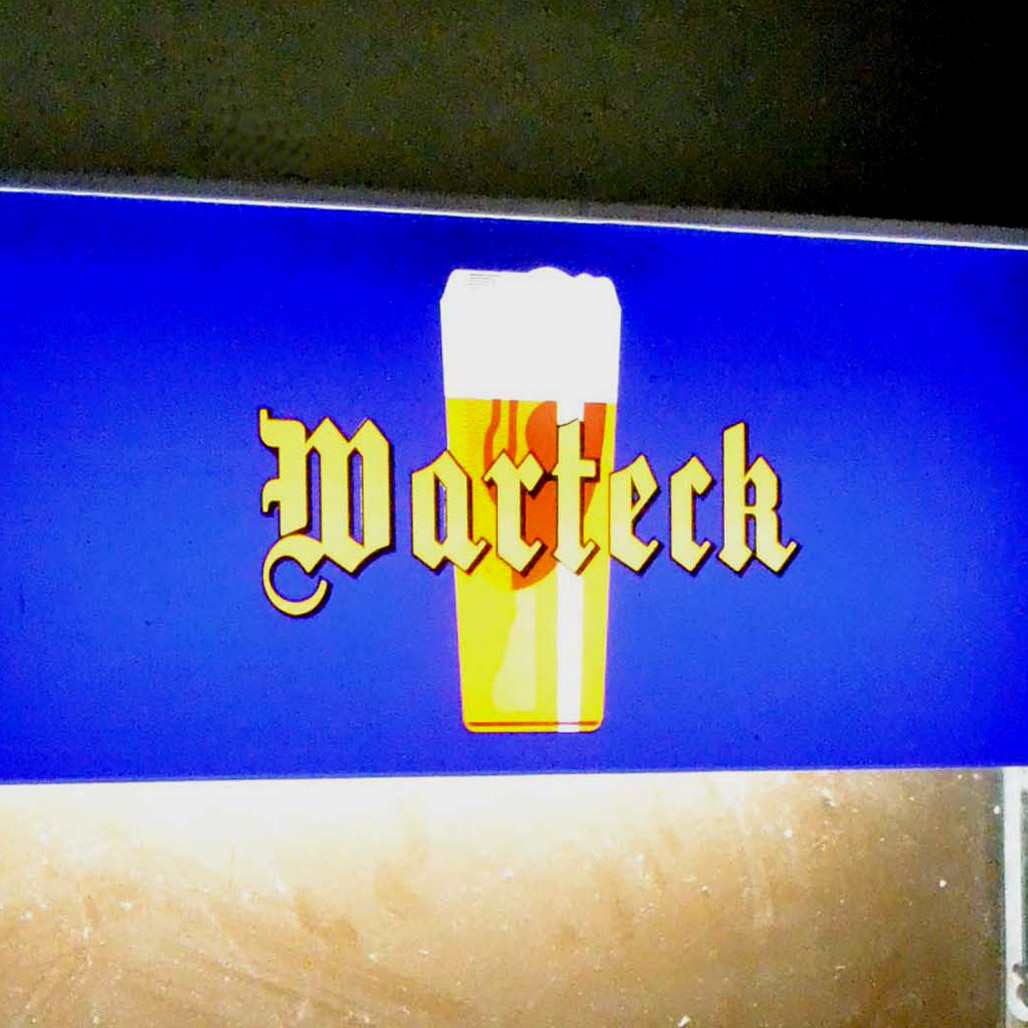 logo lumineux bière Warteck