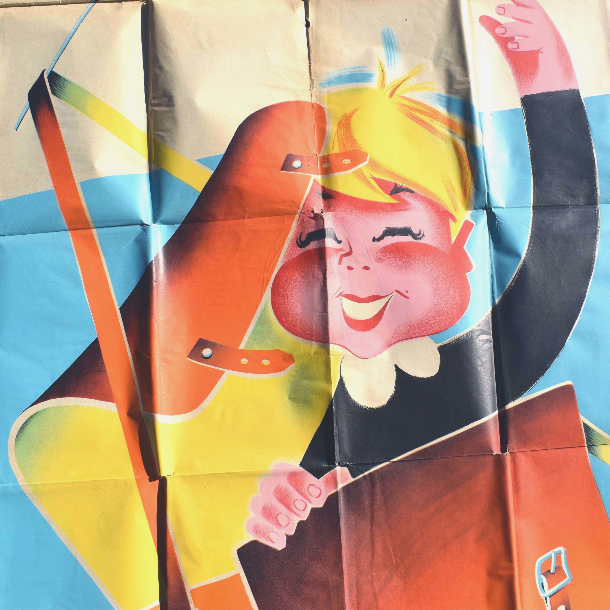 Affiche la rentrée des classes. Pour un film de Jacques Rozier sorti en 1956. Avec une illustration signée de Clément Hurel