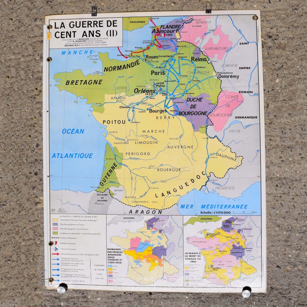 la guerre de 100ans planche pédagogique murale