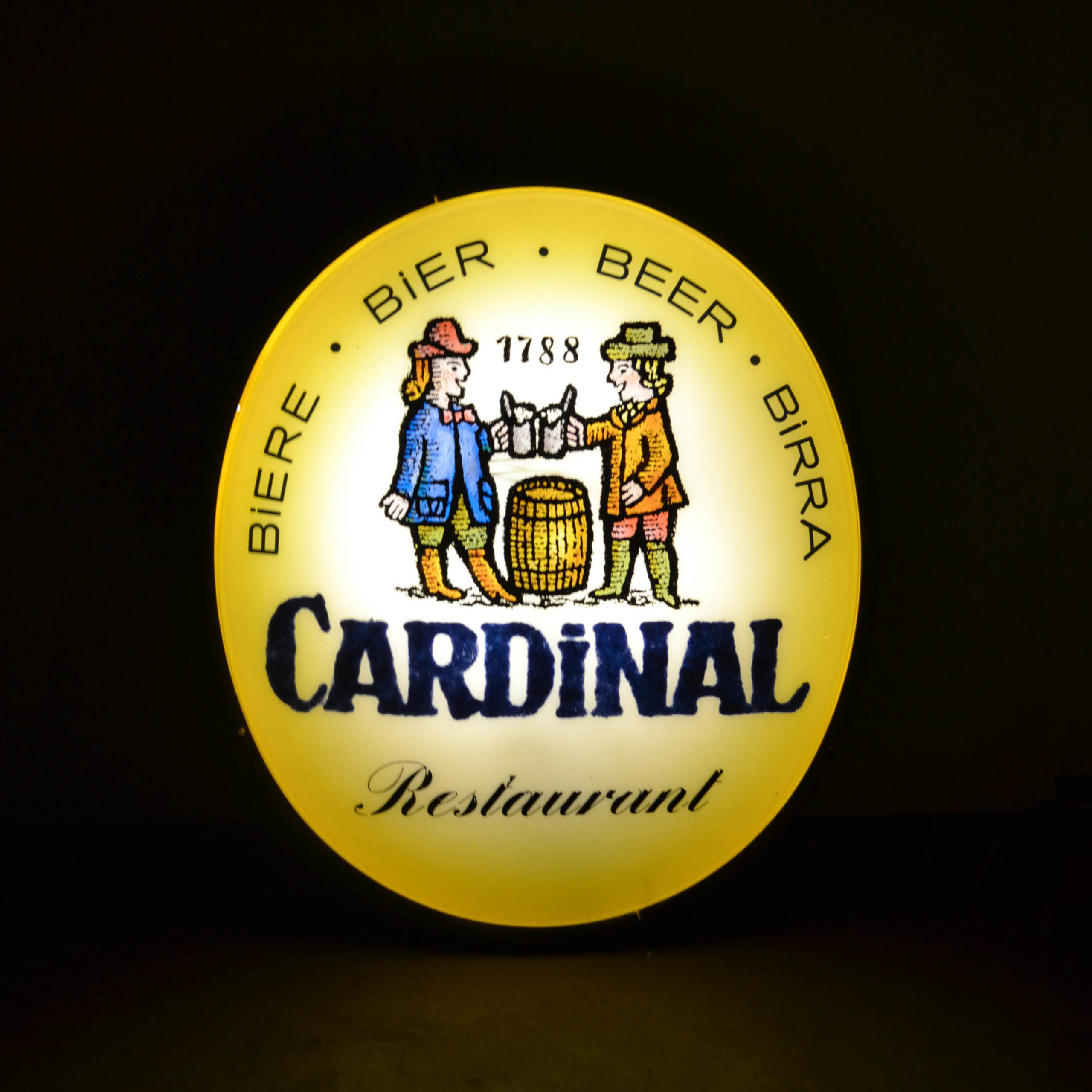 Enseigne lumineuse bière Cardinal
