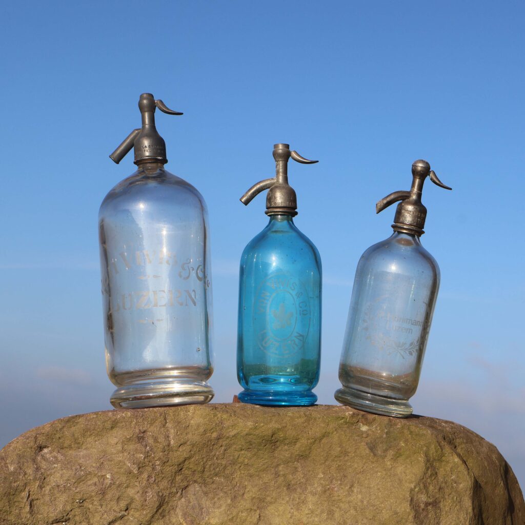 Alte Glas Siphonflasche Luzern Von Vivis