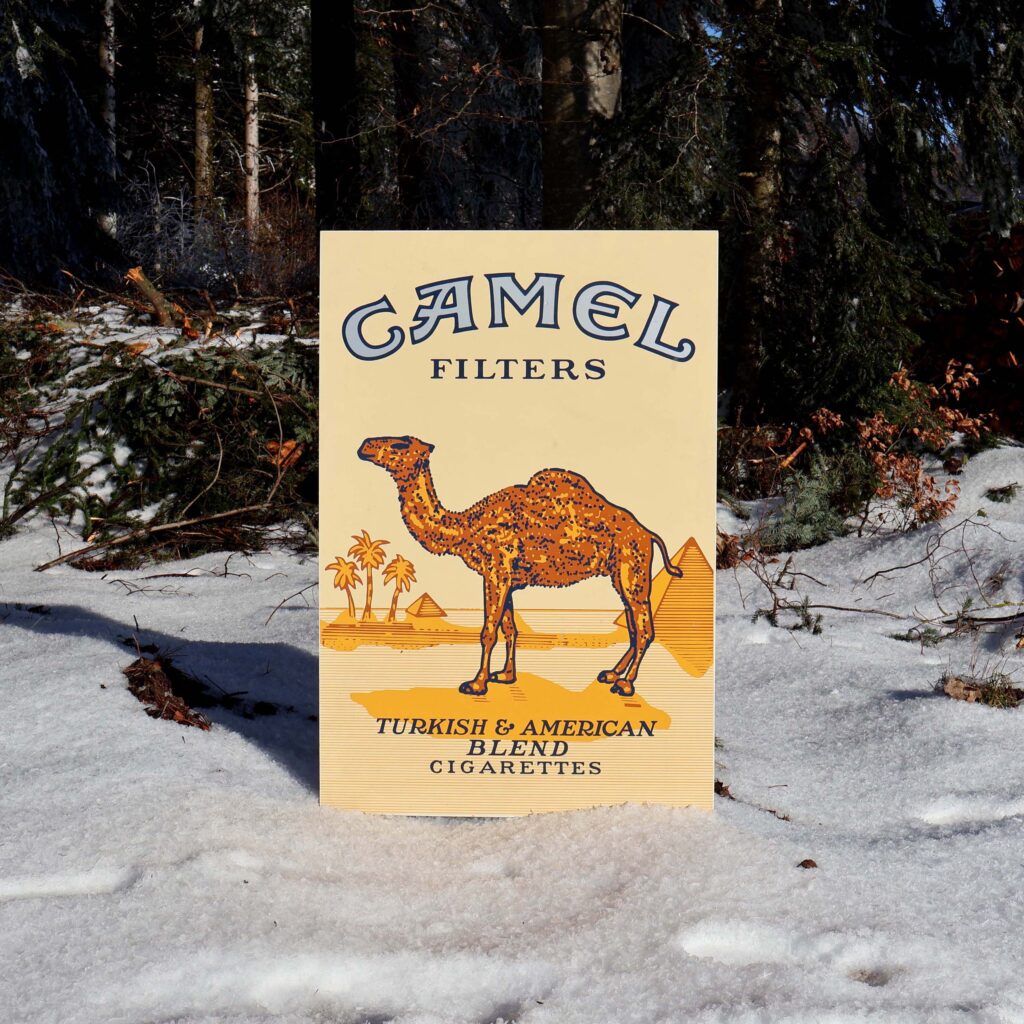 Camel cigarettes enseigne publicitaire