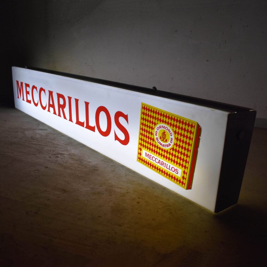 Meccarillos cigarillos enseigne lumineuse