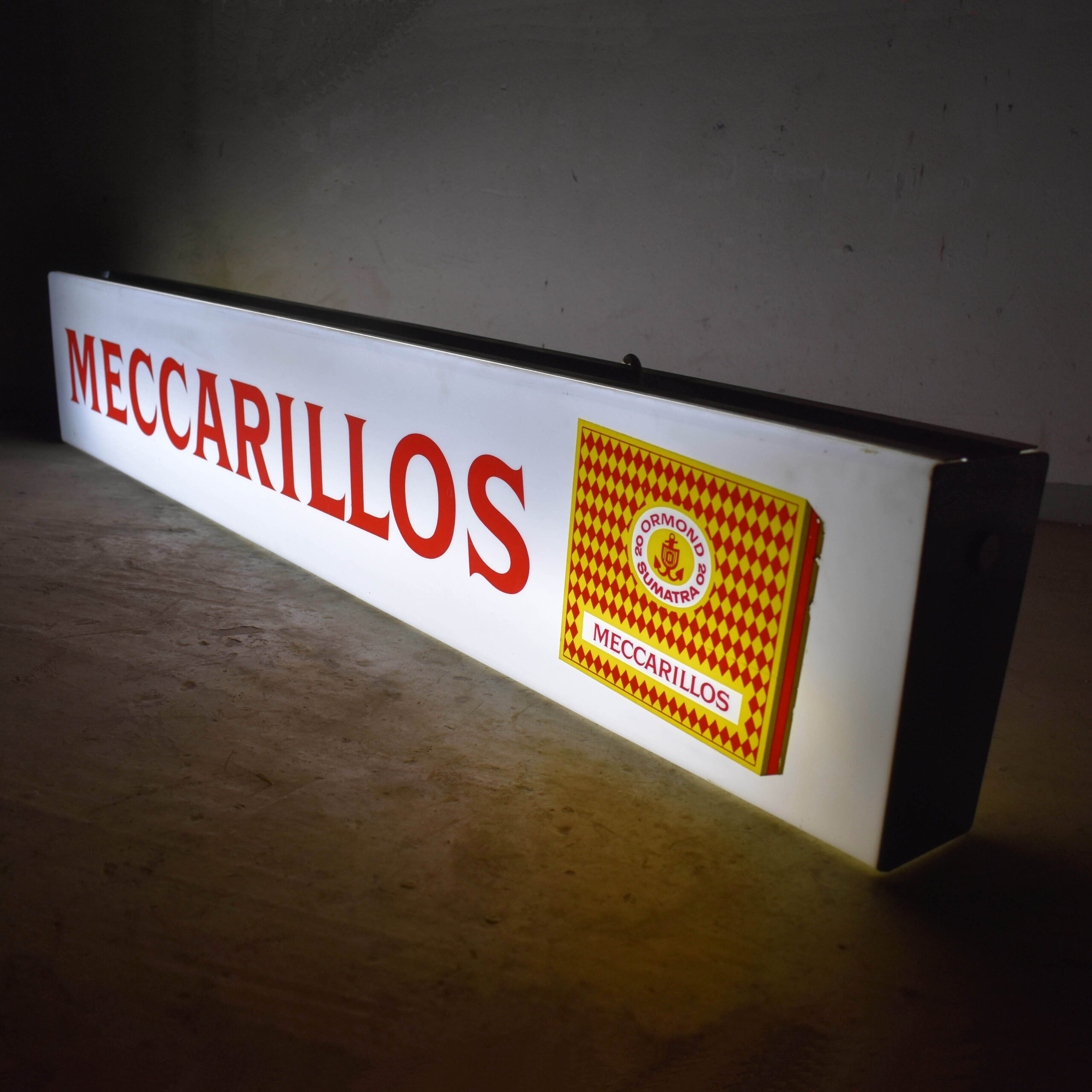 Meccarillos cigarillos enseigne lumineuse