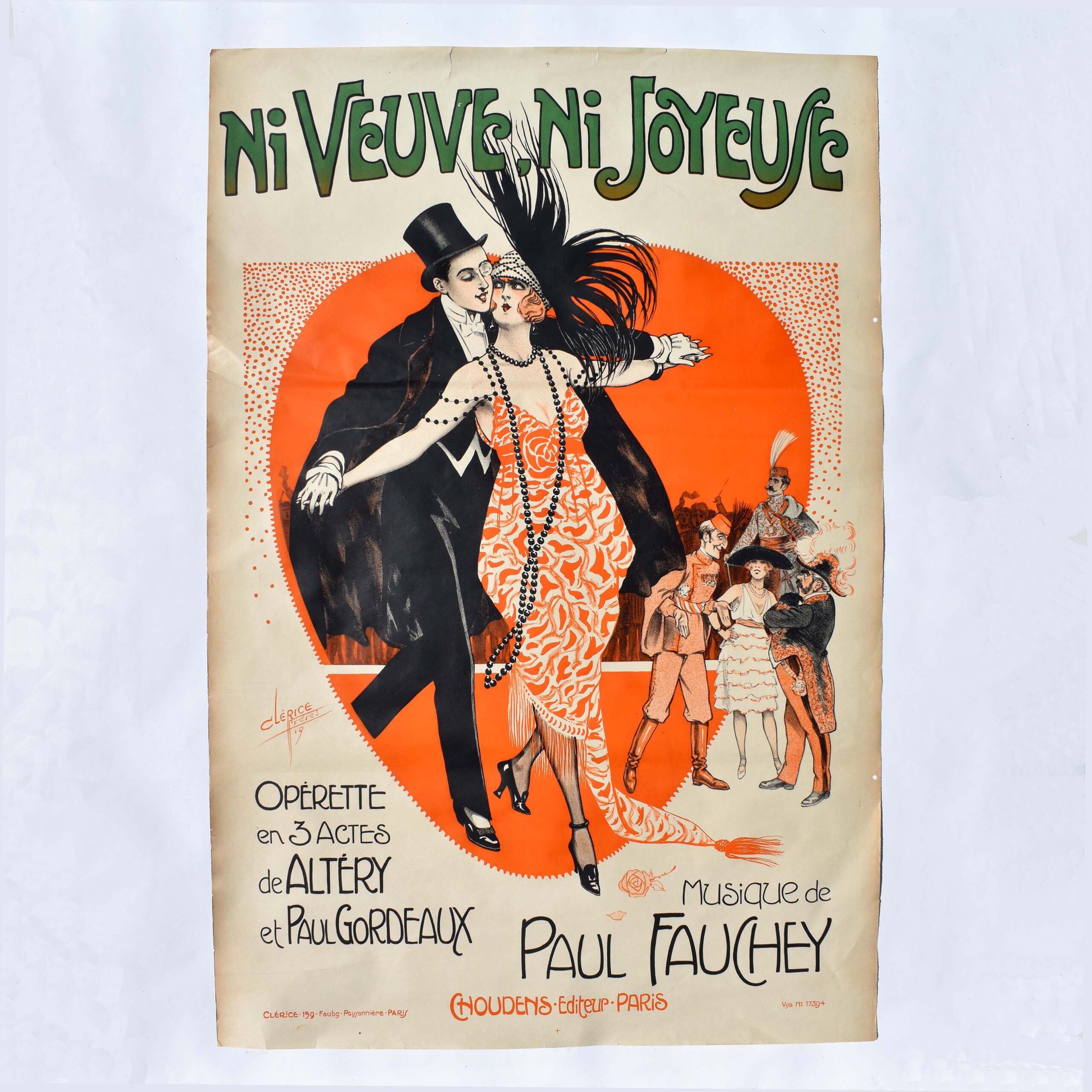 affiche ancienne ni veuve ni joyeuse