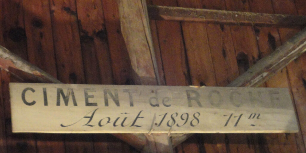 Enseigne ciments de Roche 1898