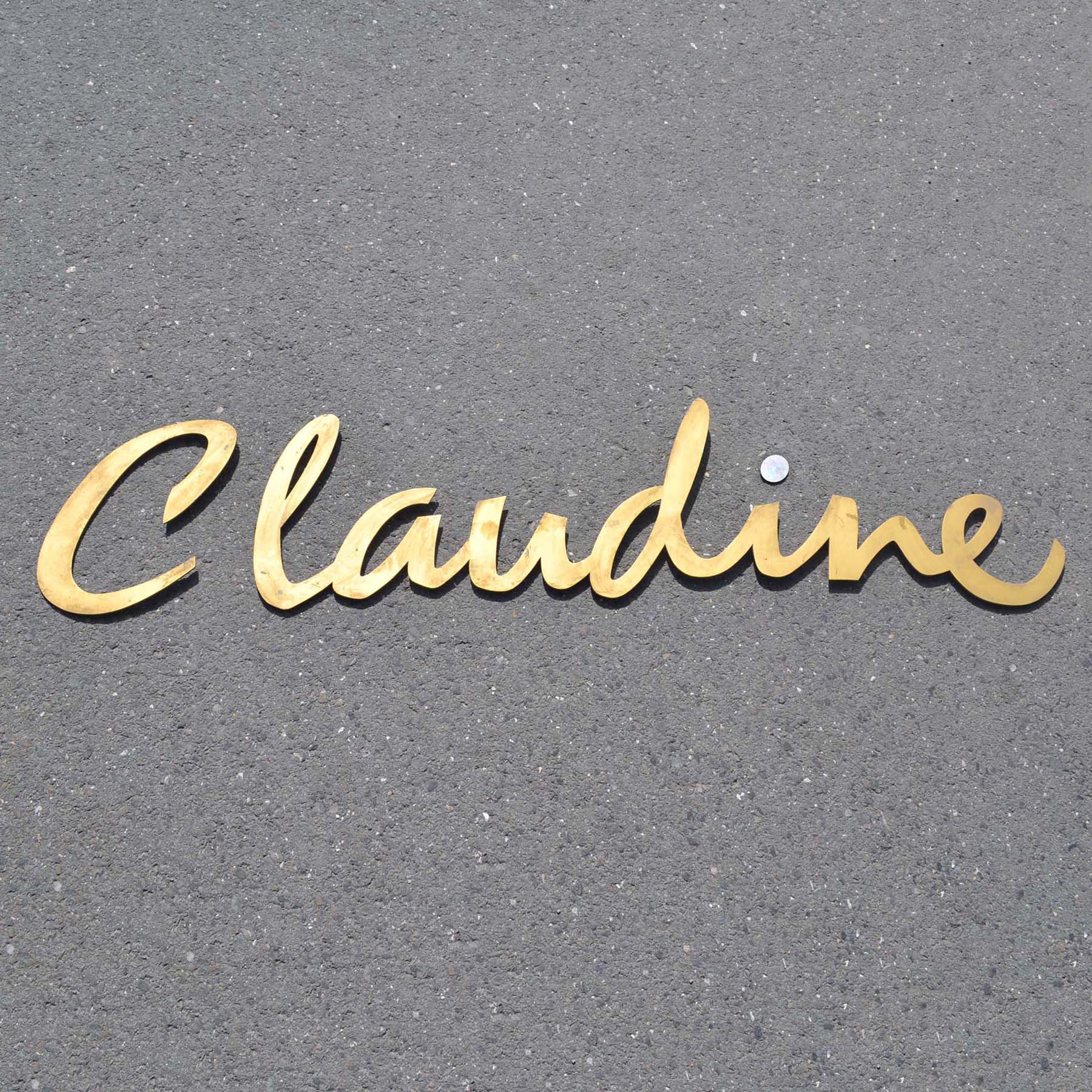 Enseigne de boutique sixties vintage