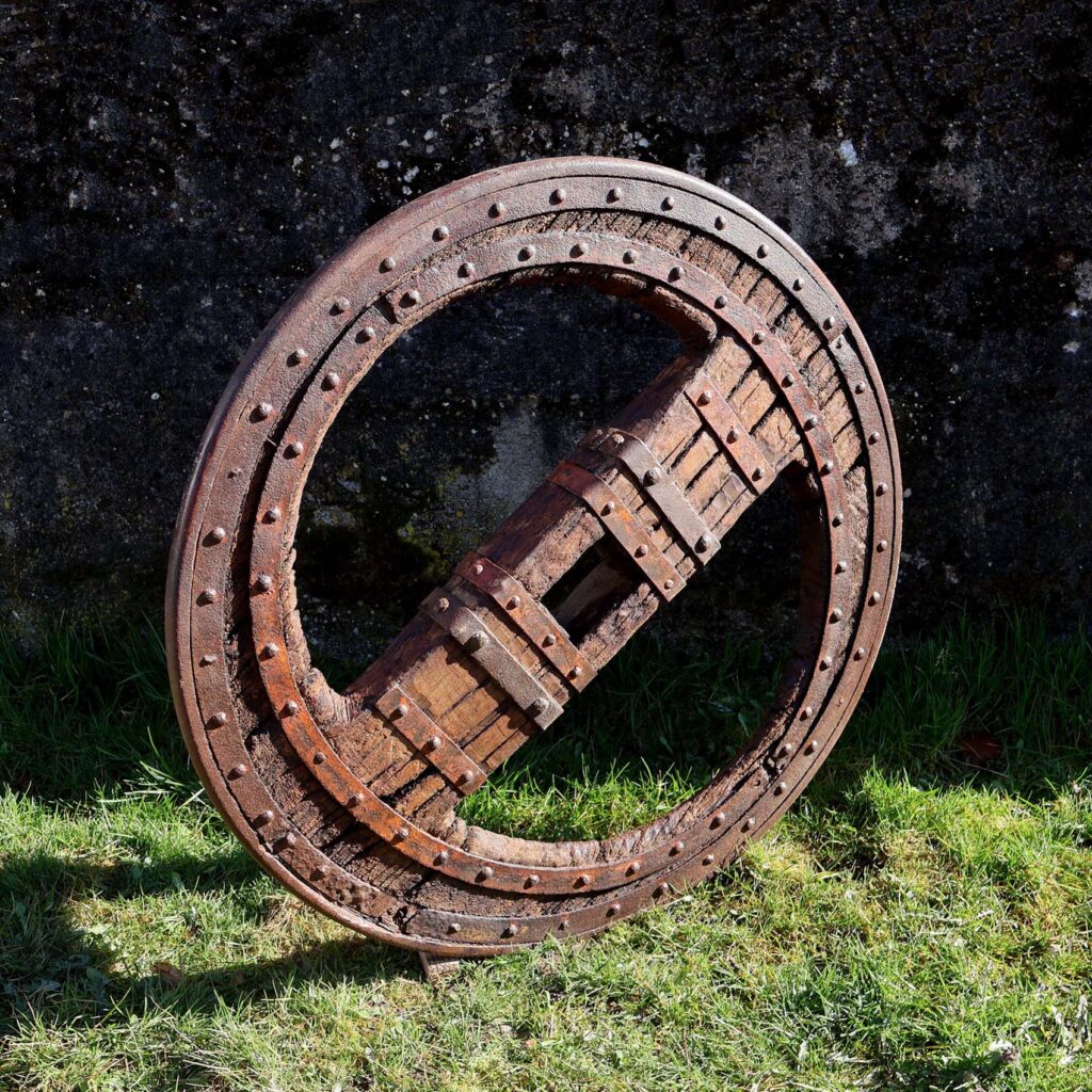 Ancienne roue de char Galicien Espagnol