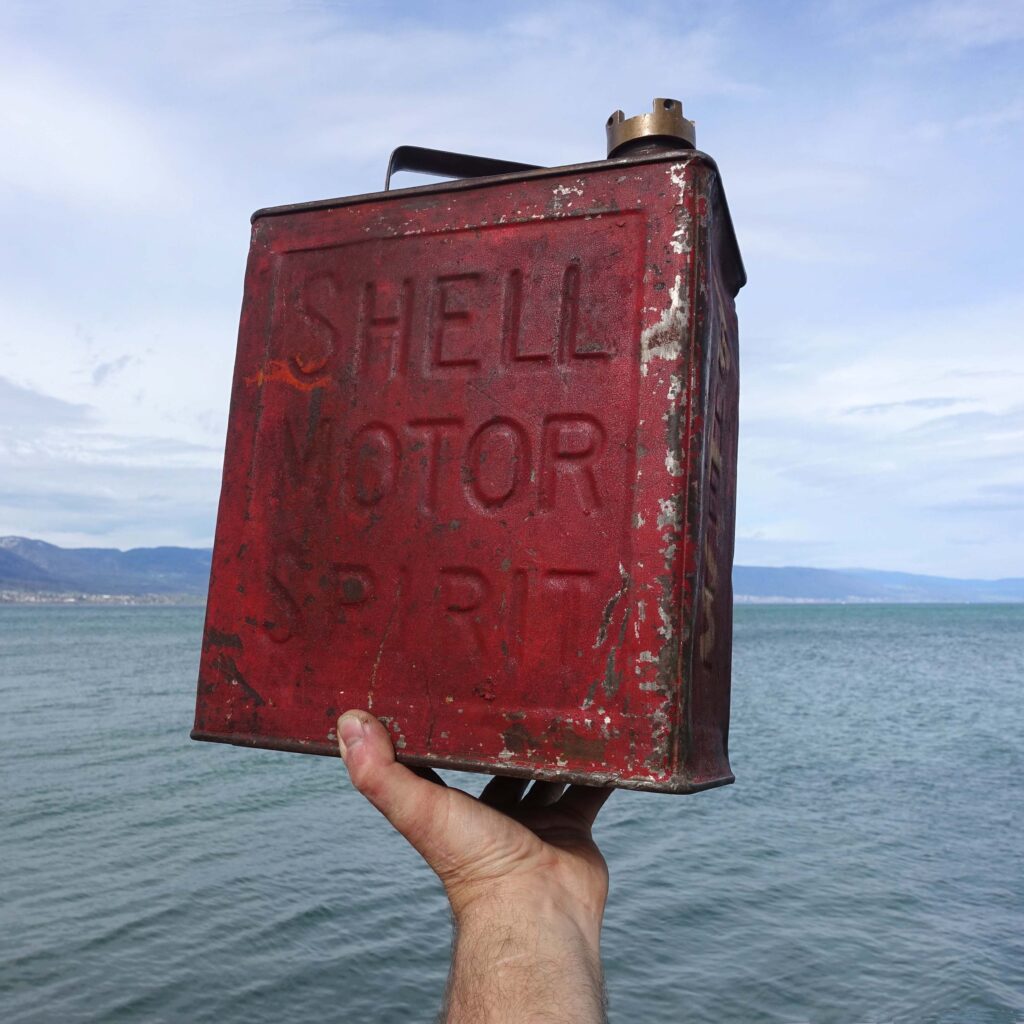 Shell motor spirit ancien bidon anglais